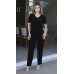 470152 - Conjunto de Alfaiataria Ramany Blusa / Calça :: Preto